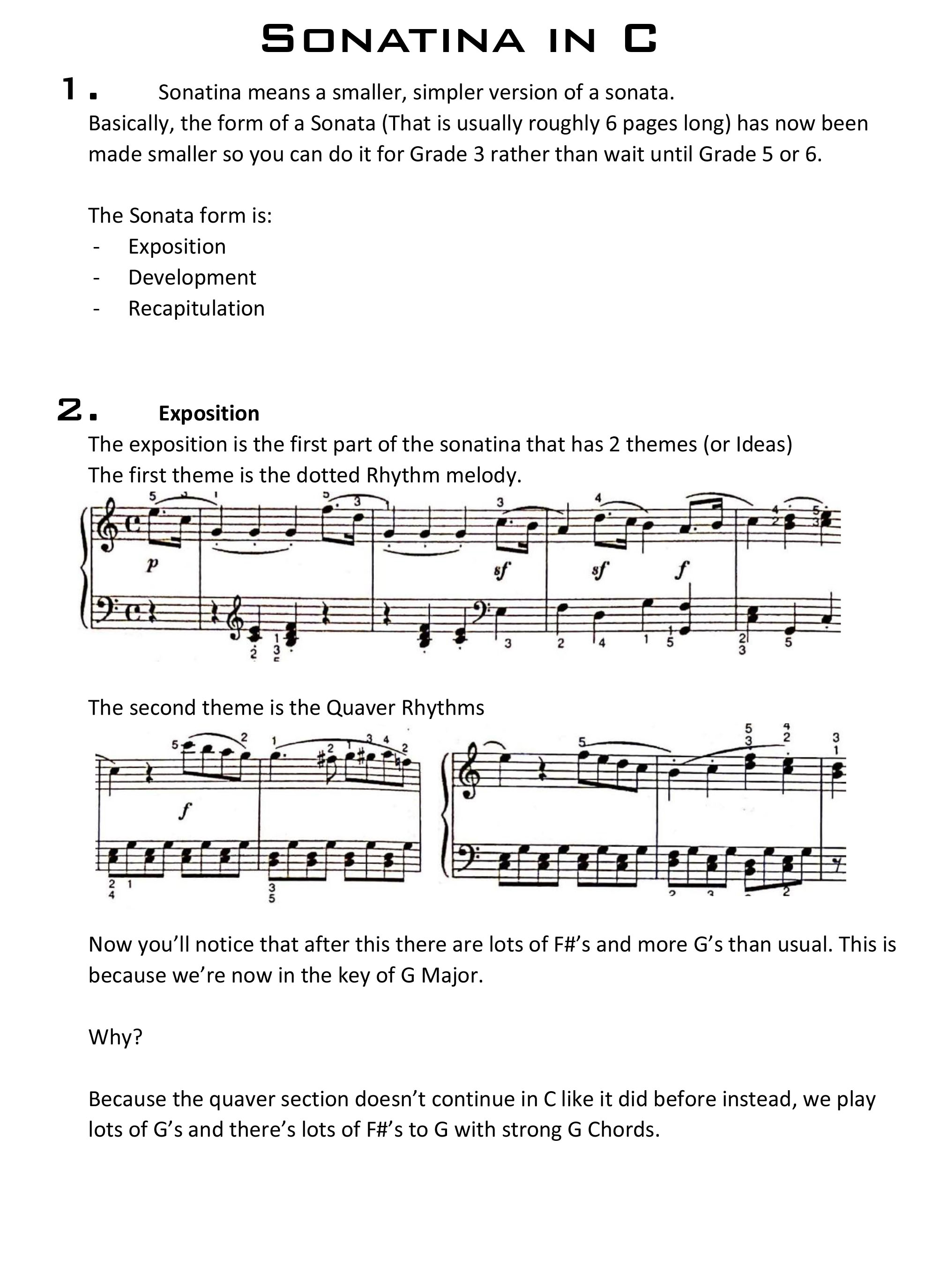 Sonatina in C 1